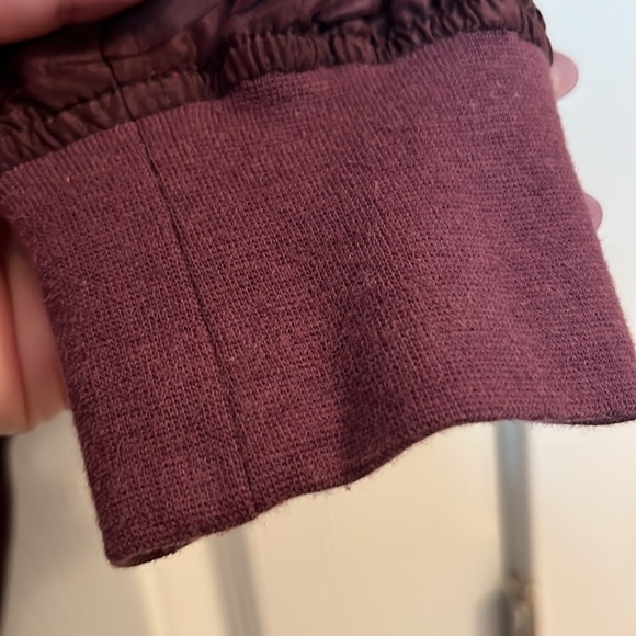 💯 Silk Bomber Jacket Plum reversible women possibly L or XL - Picture 6 of 7